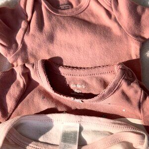 Baby Girl Bodysuit Bundle (5 pcs) – Carter’s, Gerber, H&M, PS, HB